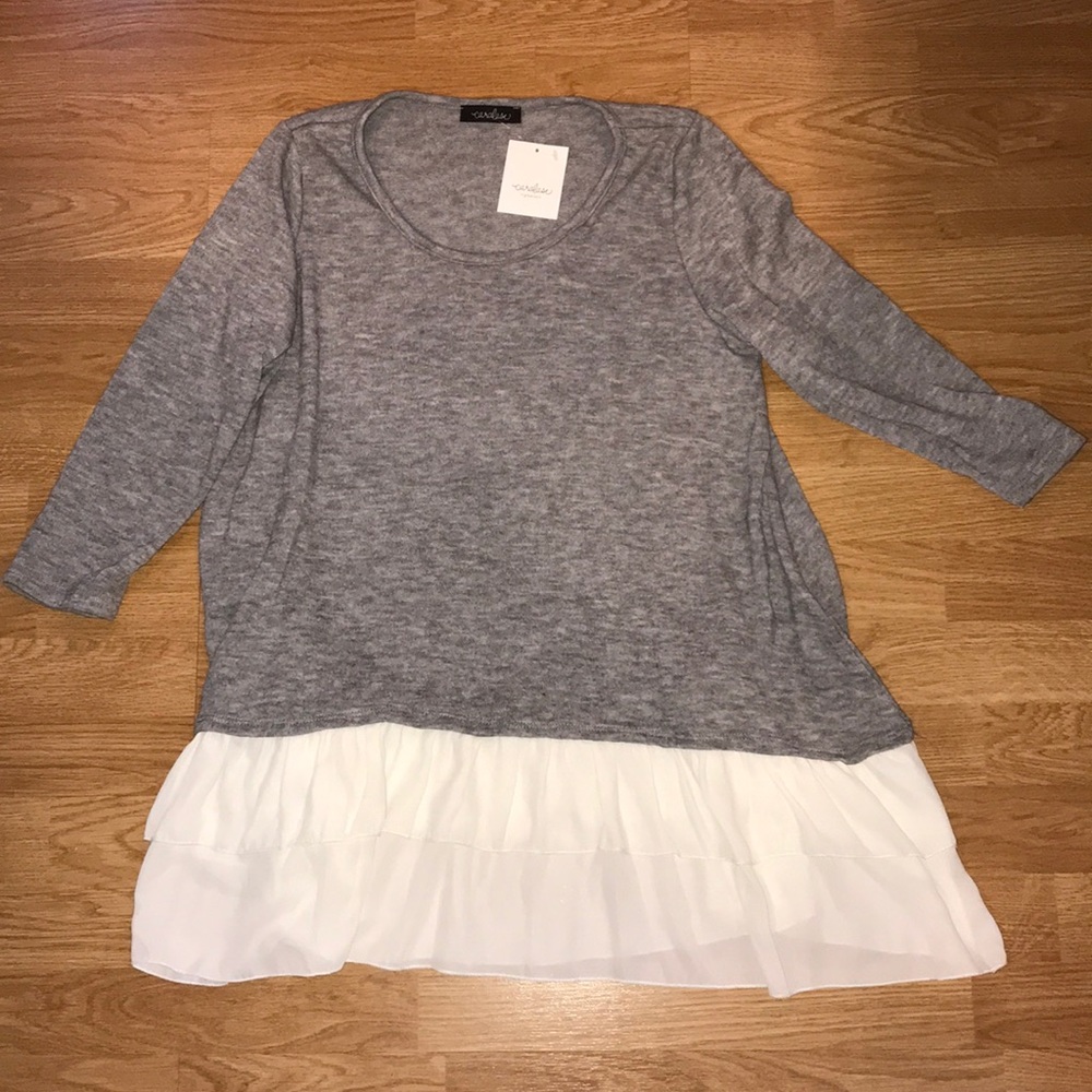 Chiffon Tiered Sweater